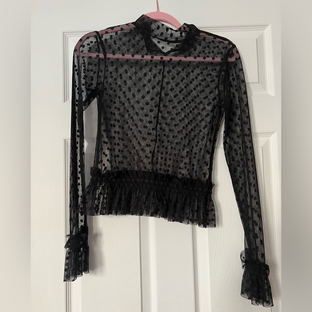 Zara polka dot top